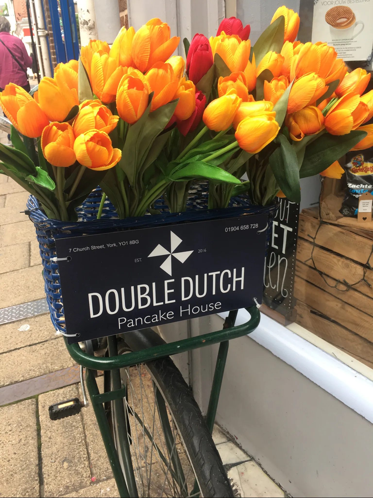 Double Dutch Pancake House flower bicycle